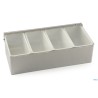 HORECAPROFESSIONAL - PORTACONDIMENTI INOX 4 VASCHETTE  CD-4