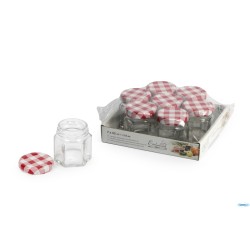 IL CASALE-CF.7 VASI ESAGONALI 45ML.CON TAPPO A VITE DIAMETRO 43