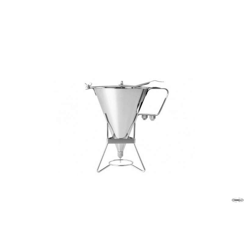 IMBUTO COLATORE 1,9 LT INOX CON 3 BOCCHETTE E SUPPORTO 041140 IMBUTO COLATORE 1,9 LT INOX CON 3 BOCCHETTE E SUPPORTO 041140