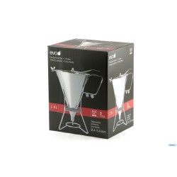 IMBUTO COLATORE 1,9 LT INOX CON 3 BOCCHETTE E SUPPORTO  041140