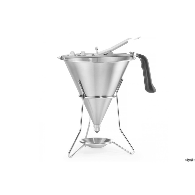 IMBUTO PASTICCERIA CM 20 H. 22 CM CAPACITÀ: 1,9 LITRI ACCIAIO INOX, PLASTICA IMBUTO PASTICCERIA CM 20 H. 22 CM CAPACITÀ: 1,9 LITRI ACCIAIO INOX, PLASTICA