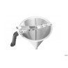 IMBUTO PASTICCERIA CM 20 H. 22 CM CAPACITÀ: 1,9 LITRI ACCIAIO INOX, PLASTICA