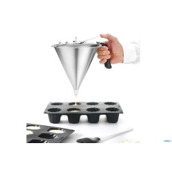 IMBUTO PASTICCERIA CM 20 H. 22 CM CAPACITÀ: 1,9 LITRI ACCIAIO INOX, PLASTICA