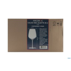 JULIETTE-CF.12 CALICI CL 49-50  VETRO CRISTALLINO CON IL BORDO TAGLIATO A FREDDO PER COCKTAIL-VINO