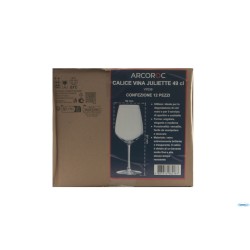JULIETTE-CF.12 CALICI CL 49-50  VETRO CRISTALLINO CON IL BORDO TAGLIATO A FREDDO PER COCKTAIL-VINO