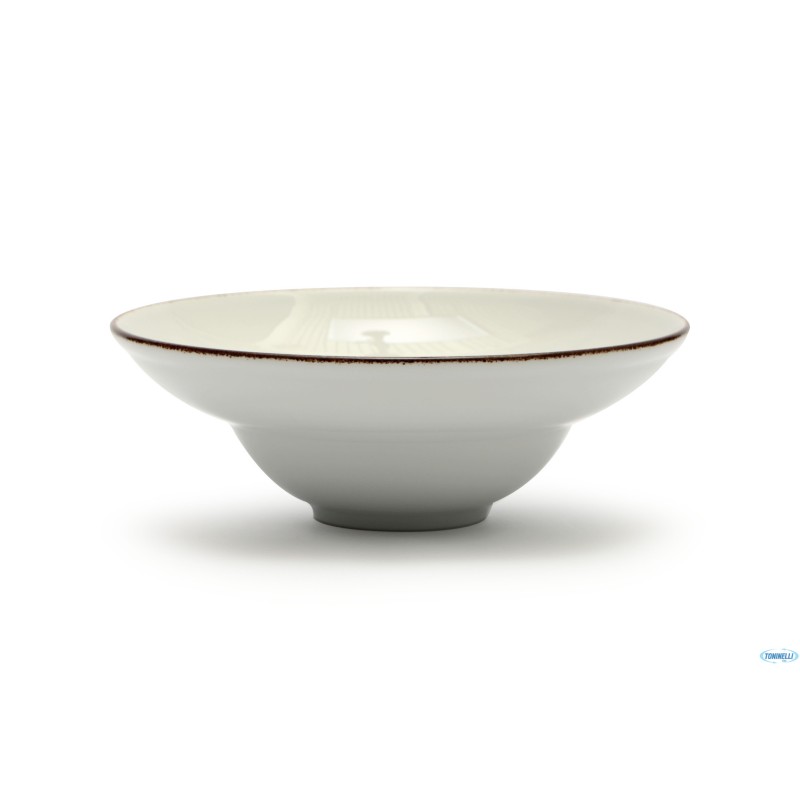 KASZUB PIATTO PASTA BOWL FILO MARRONE CM 26 - INTERNO CM 15,5   235 BACKSTAMP LIONESS A STAMPO