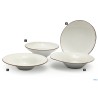 KASZUB PIATTO PASTA BOWL FILO MARRONE CM 26 - INTERNO CM 15,5   235 BACKSTAMP LIONESS A STAMPO