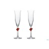 L AMOUR -SET 2 FLUTE ROSSO CL. 17,5