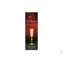 L AMOUR -SET 2 FLUTE ROSSO CL. 17,5