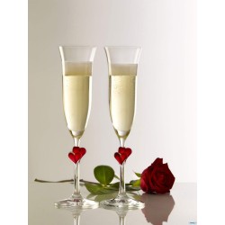 L AMOUR -SET 2 FLUTE ROSSO CL. 17,5