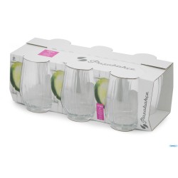 LINKA-CONFEZIONE 6 BICCHIERI ACQUA TRASPARENTI CL.38  420405MI