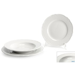MALAGA BIANCO - PIATTO FRUTTA CM 21 PORCELLANA