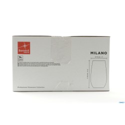 MILANO - CONFEZIONE 12 BICCHIERI COOLER VETRO TEMPERATO CL 40 H.13 CM. 7,5