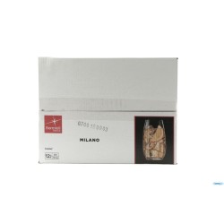 MILANO - CONFEZIONE 12 BICCHIERI COOLER VETRO TEMPERATO CL 40 H.13 CM. 7,5