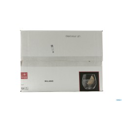 MILANO - CONFEZIONE 12 BICCHIERI DOF VETRO TEMPERATO CL 38 H.9,2 CM. 8,9