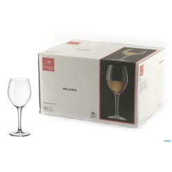 MILANO - CONFEZIONE 12 CALICI MULTIUSO VETRO TEMPERATO CL 27 H.18 CM. 7,93