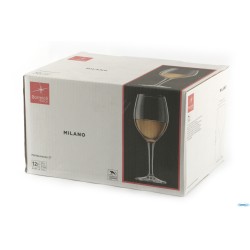 MILANO - CONFEZIONE 12 CALICI MULTIUSO VETRO TEMPERATO CL 27 H.18 CM. 7,93