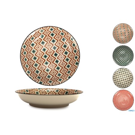 MOSAIK-PIATTO FONDO CM.20 DECORI ASSORTITI RH42929-20
