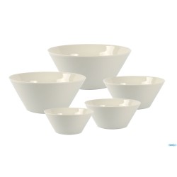 NAPOLI BIANCO-INSALATIERA PORCELLANA  CONICA CM 18