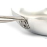 PADELLA DRITTA ALLUMINIO A FRIGGERE 3 MM  CON MANICO TUBOLARE CM 24 H 5,5