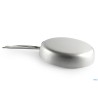 PADELLA DRITTA ALLUMINIO A FRIGGERE 3 MM  CON MANICO TUBOLARE CM 32