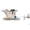 PASSAVERDURA CHEF INOX CM.33  PROFESSIONALE 3DISCHI  800