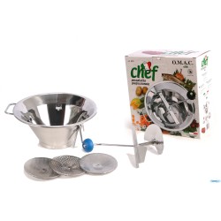 PASSAVERDURA CHEF INOX CM.33  PROFESSIONALE 3DISCHI  800