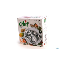 PASSAVERDURA CHEF INOX CM.33  PROFESSIONALE 3DISCHI  800