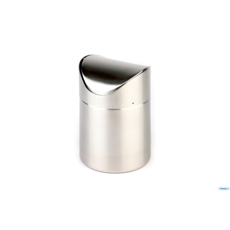 PATTUMIERA DA TAVOLO TONDA CM12XH.17 ACCIAIO INOX LT.1,2 00029 PATTUMIERA DA TAVOLO TONDA CM12XH.17 ACCIAIO INOX LT.1,2 00029
