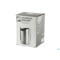 PATTUMIERA DA TAVOLO TONDA CM12XH.17 ACCIAIO INOX LT.1,2  00029
