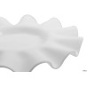 PIERROT - PIATTO VETRO BIANCO  TONDO CM 25 INTERNO CM 10
