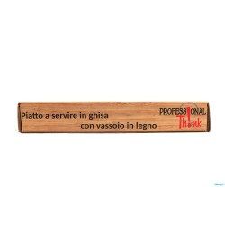 PROFESSIONAL THINK-CASSERUOLA 1 MANICO GHISA TONDA CM.14 CON BASE LEGNO YY079-7