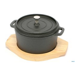 PROFESSIONAL THINK-COCOTTE GHISA CM.14 CON BASE LEGNO YY8054