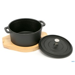 PROFESSIONAL THINK-COCOTTE GHISA CM.14 CON BASE LEGNO YY8054
