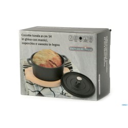 PROFESSIONAL THINK-COCOTTE GHISA CM.14 CON BASE LEGNO YY8054