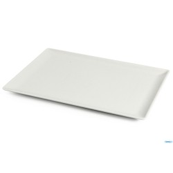 SAN MARINO-PIATTO RETTANGOLARE PORCELLANA BIANCA  CM.24X13 4334