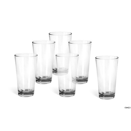 SESTRIERE TRASPARENTE CONFEZIONE 6 BICCHIERI BIBITA CL 39 390390