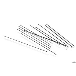 SET 12 CANNUCCE VETRO TRASPARENTE SCHOOT 21 CM D.10 33916