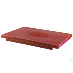 TAGLIERE CON FERMI POLIETILENE 40X30X2 ROSSO   5596