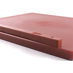 TAGLIERE CON FERMI POLIETILENE 40X30X2 ROSSO   5596