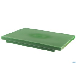 TAGLIERE CON FERMI POLIETILENE 40X30X2 VERDE   5619