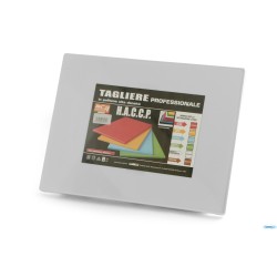 TAGLIERE CON FERMI POLIETILENE 60X40X2 BIANCO