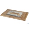 TAGLIERE GN 1/1 - 53 X 32 CM, H 2 CM TAGLIERE IN LEGNO CON RIPIANO GRIGLIE DI PANE, CON PIEDINI ANTISCIVOLO