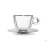 THERMIC GLASS SET 2 TAZZE CAPPUCCIO CL.16,5 CON PIATTO 1008601