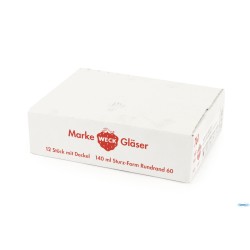 WECK CILINDRICO - CARTONE 12 VASETTI ML.140 COPERCHIO 60    761   06568