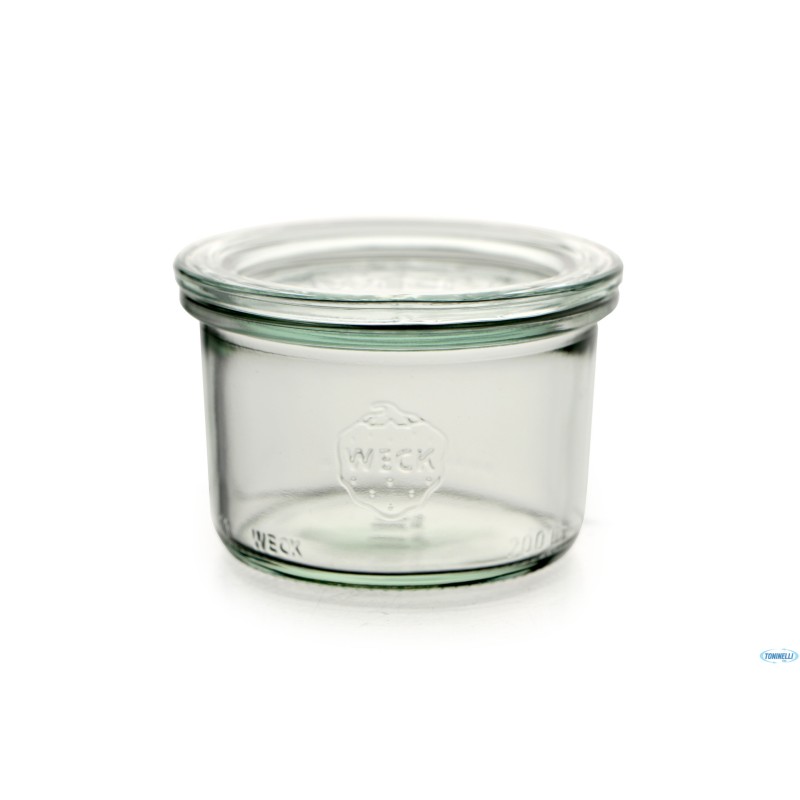WECK CILINDRICO - CARTONE 12 VASETTI ML.200 COP.80   751   06687