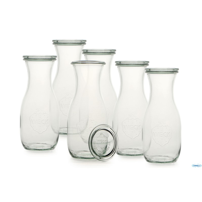 WECK JUICE- CARTONE 6 VASETTI ML.530 CON COPERCHIO 60 764 WECK JUICE- CARTONE 6 VASETTI ML.530 CON COPERCHIO 60 764