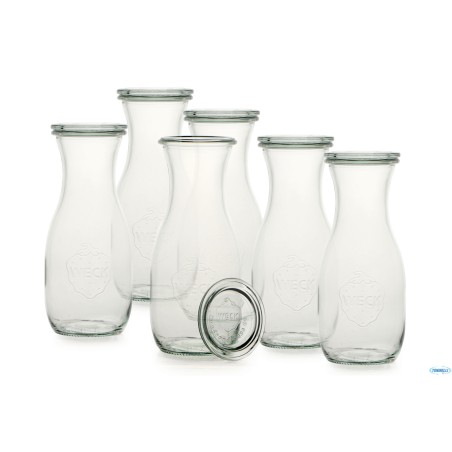 WECK JUICE- CARTONE 6 VASETTI ML.530 CON COPERCHIO 60   764