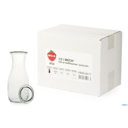 WECK JUICE- CARTONE 6 VASETTI ML.530 CON COPERCHIO 60   764
