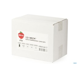 WECK JUICE- CARTONE 6 VASETTI ML.530 CON COPERCHIO 60   764